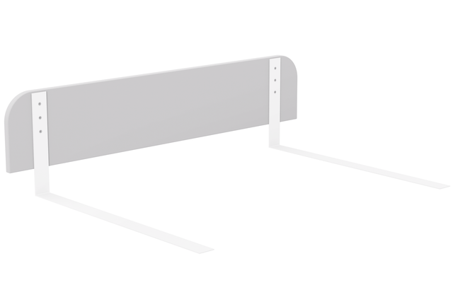 Bed rail white for universal use, protection against falling out