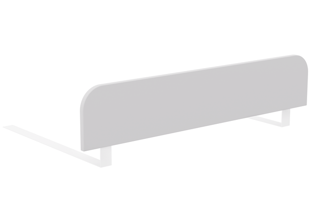 Bed rail white for universal use, protection against falling out