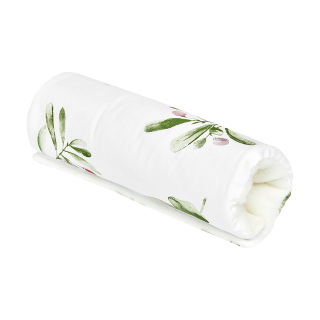 Arm protector baby car seat branches green red on white