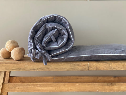 Nestchen Cord Breitcord Grau
