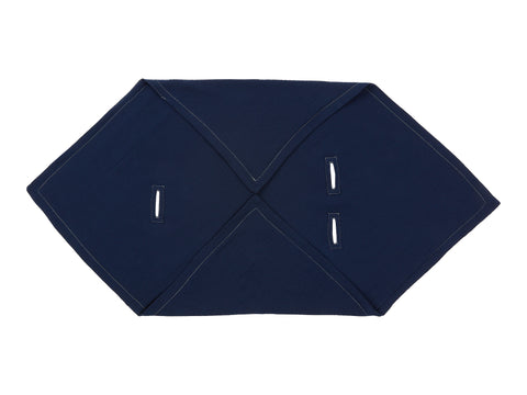 Babydecke für Babyschale Sommer Musselin dunkelblau