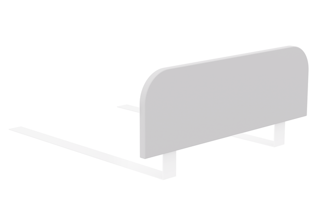 Bed rail white for universal use, protection against falling out