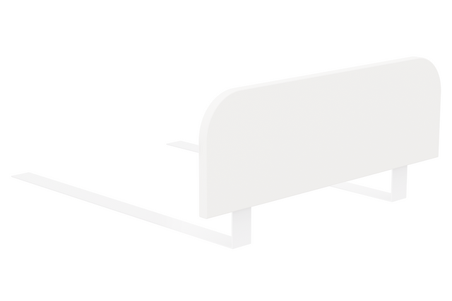 Bed rail white for universal use, protection against falling out