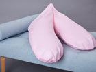 Farbe oder Motiv: kleine Blätter rosa auf Weiß