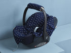 Babydecke für Babyschale Sommer aus Musselin-Baumwolle – dunkelblau mit Anker-Motiv, Anwendung