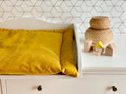Wickelauflage Breitcord – Gelb Mustard, Wickelplatz