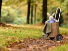 Babydecke Doppelkrepp Herbstgrün – Detail
