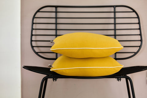 Farbe oder Motiv: Gelb Mustard – Detailansicht