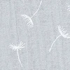 Musselin grau Pusteblumen