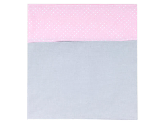 Nursing cloth plain gray white dots on pink