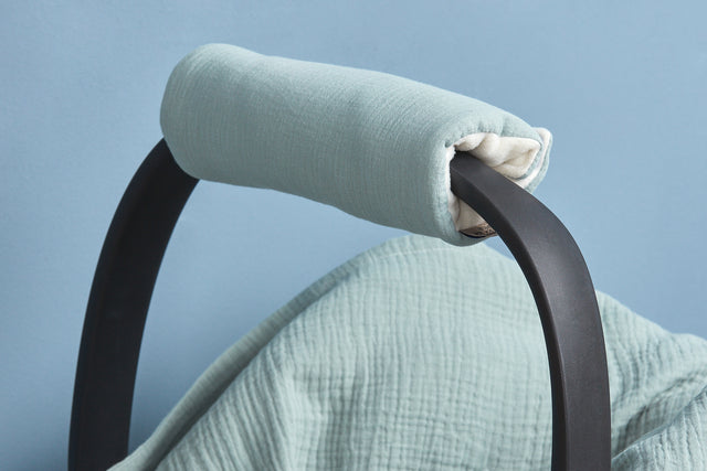 Arm protector baby shell muslin mint