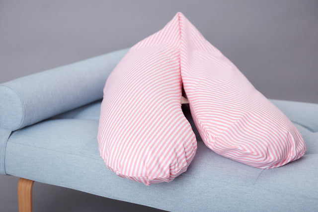 quality nursing pillow stripes pink