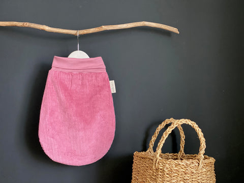 Strampelsack Frühling Sommer Cord Breitcord Rosa