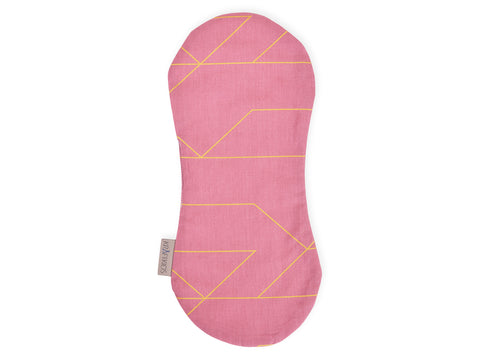 Spucktuch goldene Linien auf Rosa