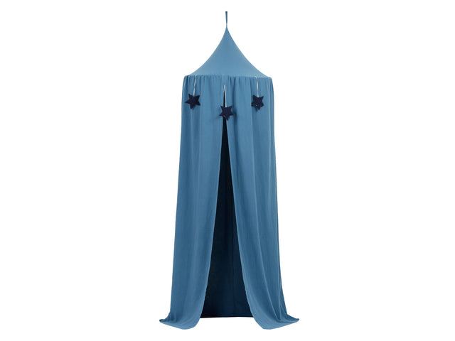Hanging tent muslin blue