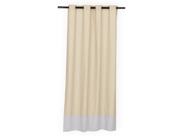 Curtains golden irregular dots on olive green