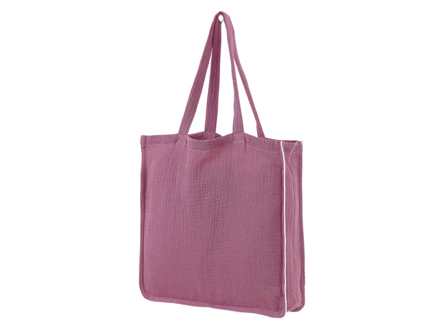 Purse muslin purple