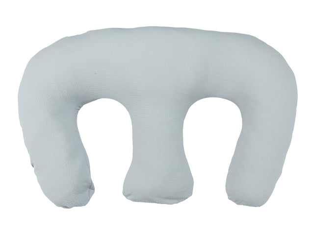 Nursing pillow for twins double crepe grey