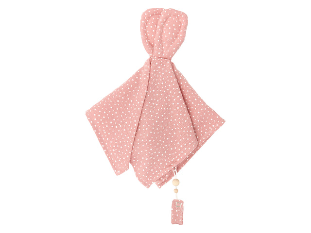 Comforter muslin pink dots